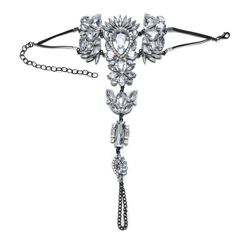 2018 New European and American Style Exaggerated Popular Alloy Rhinestone Anklet, Trendy Personalized DIY Design, Factory Direct Sales