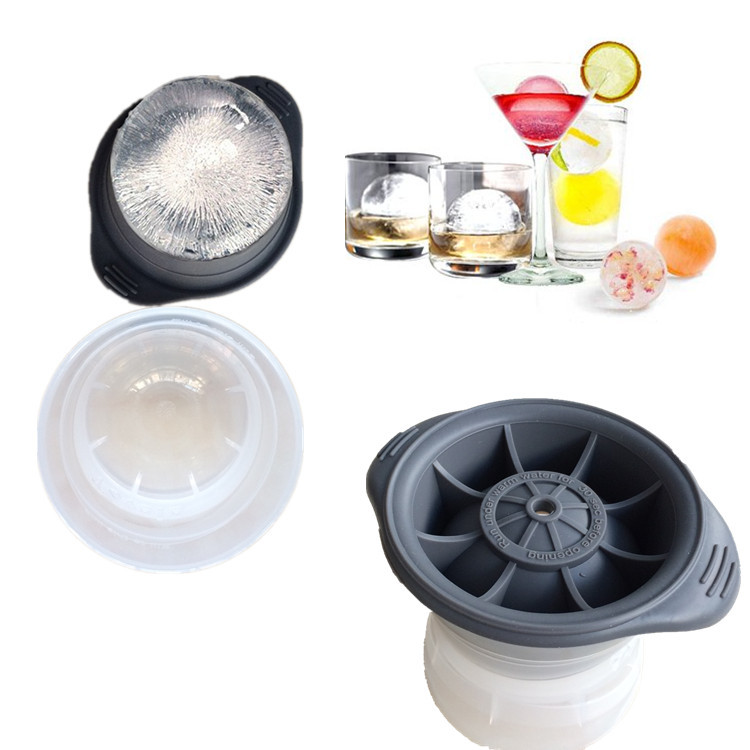 定捷厂家直供硅胶速冻冰球硅胶制品圆形塑料+硅胶冰球诚信品质
