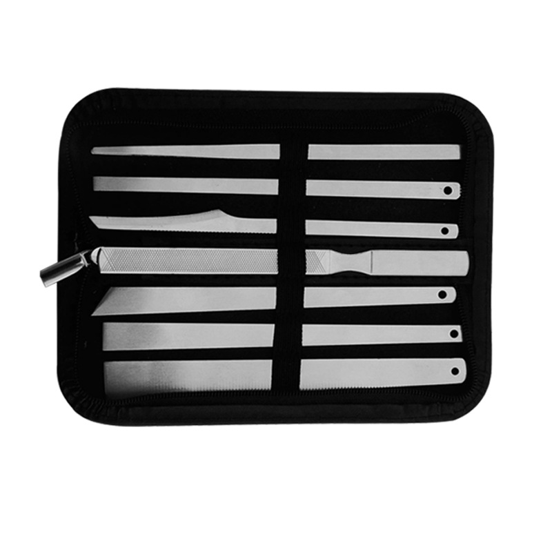 En stock cuchillo de pedicura de acero inoxidable de siete piezas para eliminar callos cuchillo de piel muerta herramienta de pedicura de tres cuchillos Yangzhou