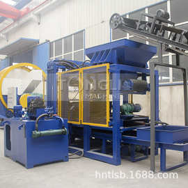 制砖机图片实拍 免烧砖制造机械生产技术