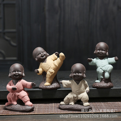 tor Cinnabar Kungfu Online Brat Monk Tathagata Tea darling Tea Play Home Furnishing decorate Tea Service parts Novices Decoration