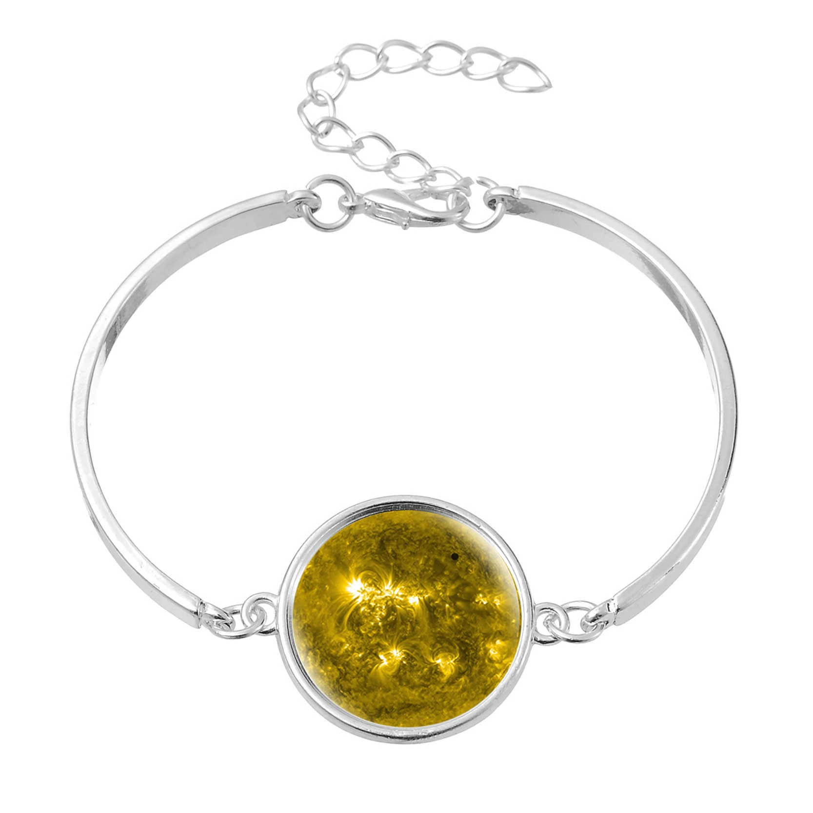 Луна, звёздное небо, модный металлический браслет, 2018 год, Aliexpress, новая коллекция, с камнем, европейский стиль