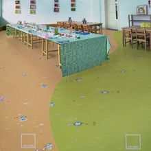 PVC地板上海华塑神州3号卡通幼儿园儿童弹性耐磨防滑PVC塑胶地板
