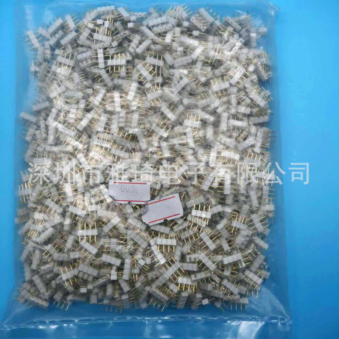 4pin圆孔插针RGB排针LED连接器5050圆排针4PIN灯条配件插头-阿里巴巴