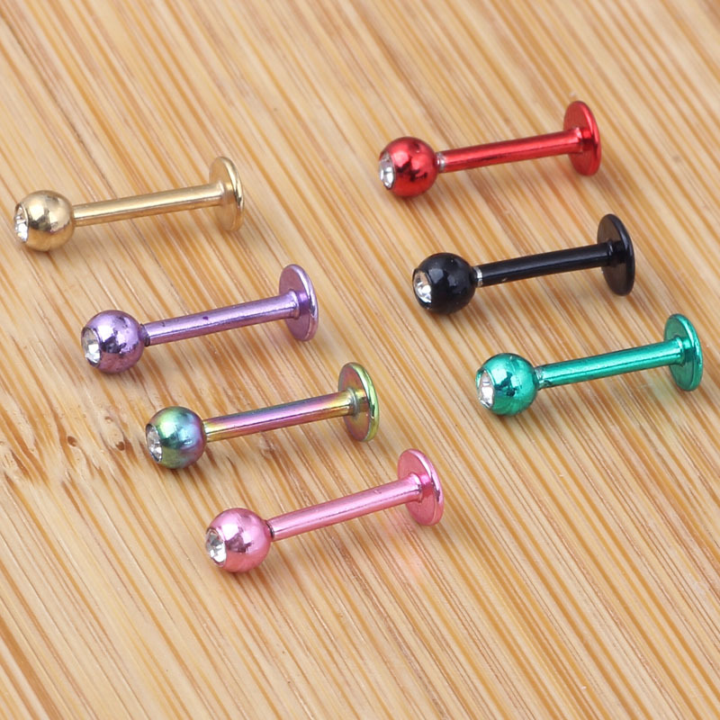 Mixed Color Lip Nails Piercing Jewelry 8 Pcs Pack Stainless Steel Lip Studs Ear Bone Nails detail image 8