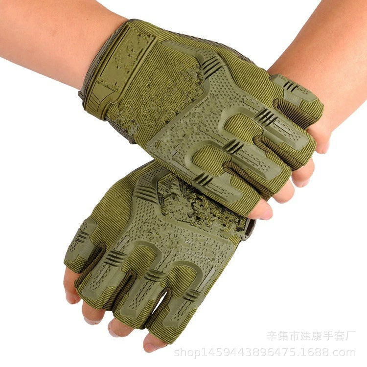 Военные фанатские спортивные полупальцевые перчатки для верховой езды, фитнеса, гантели, спецназ на открытом воздухе, альпинистские боевые Нескользящие перчатки