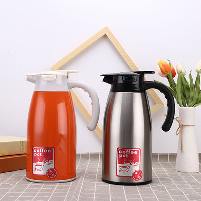 Advertising gifts customized LOGO Stainless steel Warmers household Printing Thermos Kettle High-capacity Coffee pot