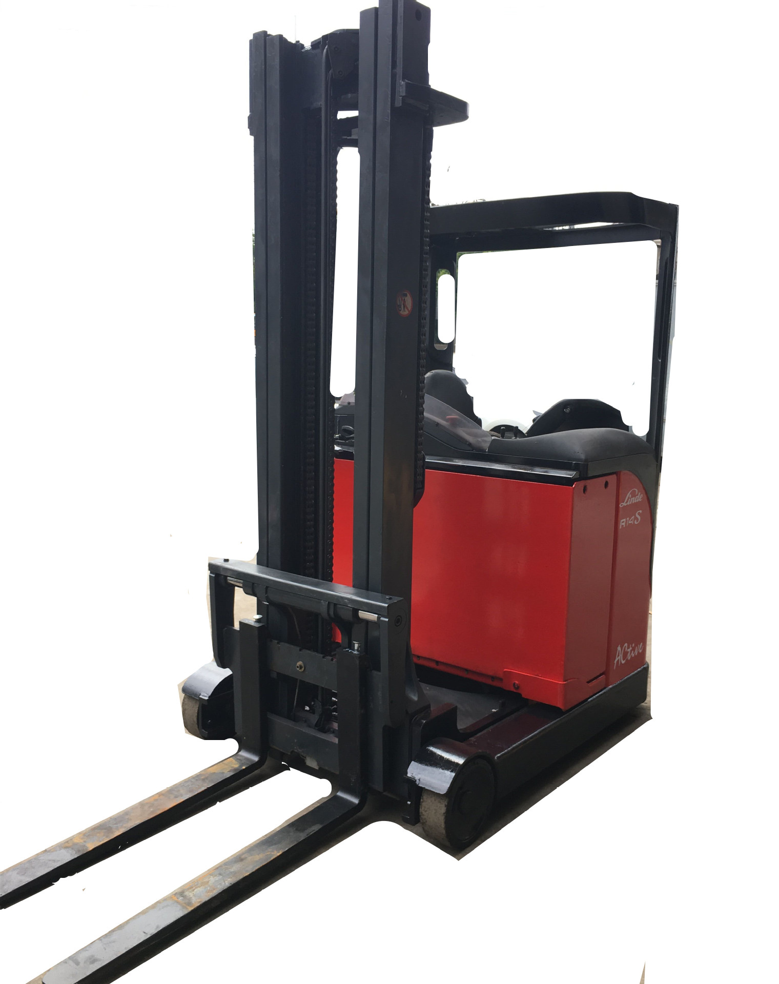 货架用高位仓储前移式电动堆高车R14林德侧坐前移式电动叉车