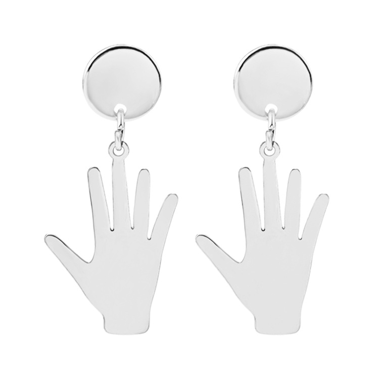 Slap Environmental Protection Gold-plated Silver Earrings display picture 2