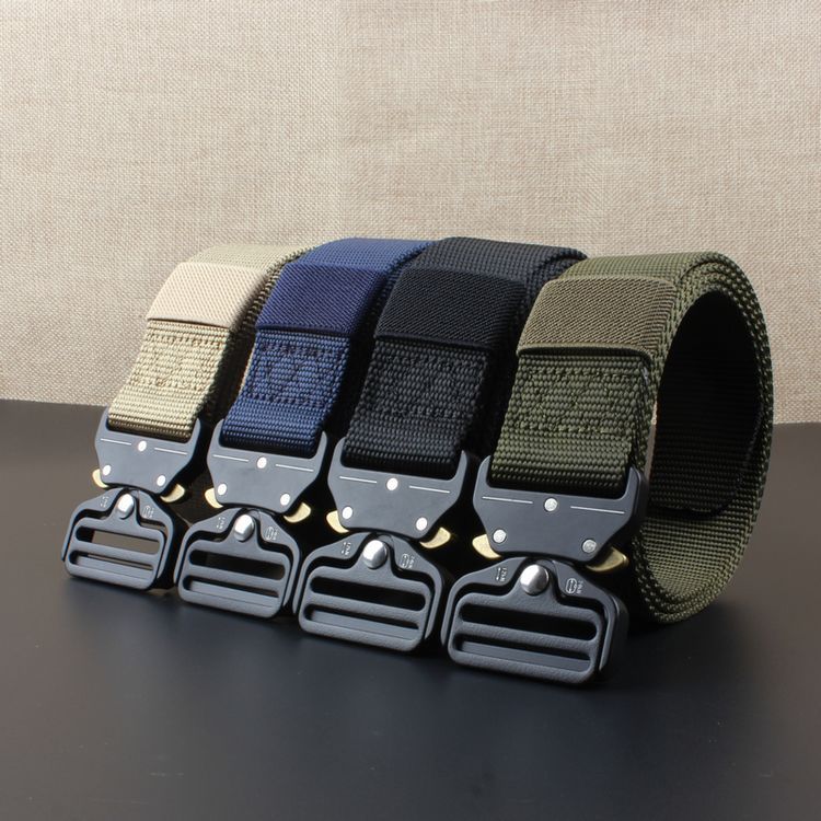 3.8mm Nylon Belt Men Tactical Zinc Alloy...