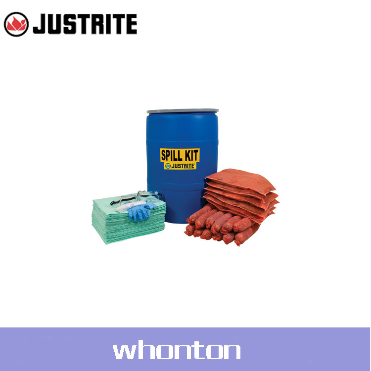 溢漏应急套装200L应急套装 Justrite 55加仑套装有害物质型83646