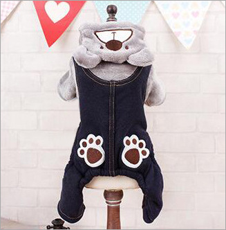 Cowboy Flanel Beer Huisdier Viervoetige Winterkleding_voghion.com