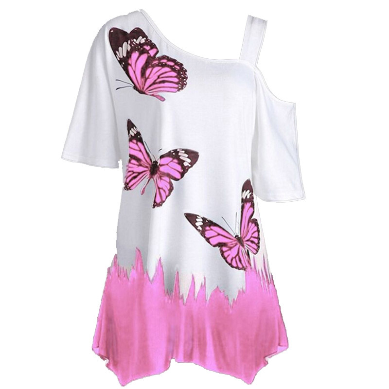 Unisex T-shirt Short Sleeve T-shirts Printing Fashion Butterfly display picture 5