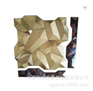 定制吸塑制品3D精致墙纸墙贴 不规则形浴室客厅通用 坚硬防水防潮
