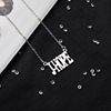 The surrounding bullet -proof youth group Tian Yiguo neck chain Jinsai Heng's same model should support titanium steel necklace manufacturers wholesale