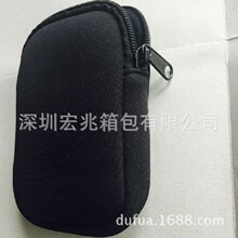 定制运动手机跑步多功能涤纶 潜水料材质YKK拉链相机臂包腰包户外