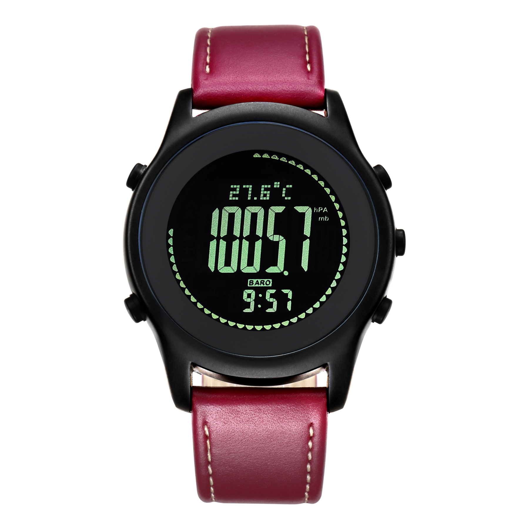 跨境新款spovan戶外登山手表多功能指南針測海拔氣壓智能運動手表