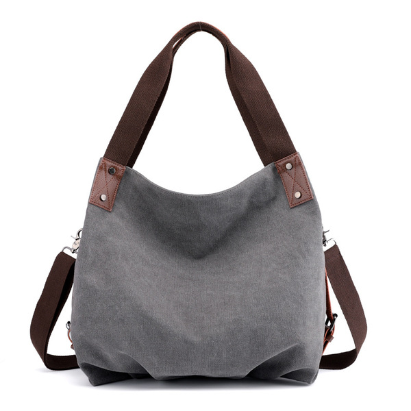Solid color one-shoulder bag for leisure
