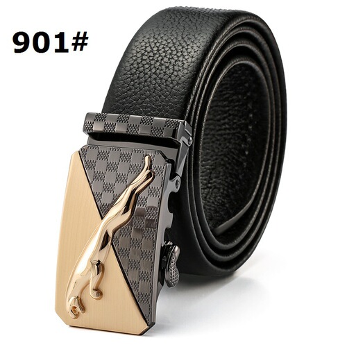Factory direct supply of men's genuine leather belts, automatic buckle business belts, men's first-layer cowhide soft belts wholesale