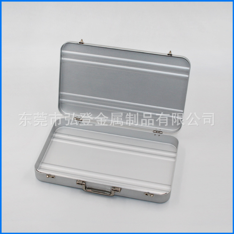 弘登厂家生产方形金属包装盒铝合金包装盒 金属烟盒 logo可印刷