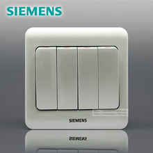 SIEMENS 远景Vista 四位单控大板开关(无荧光指示)5TA02411CC122