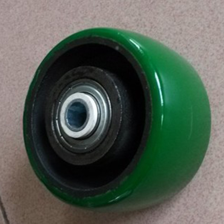 100mm重型万向轮聚氨酯脚手架刹车轮承重推车承重轮滚轮静音王