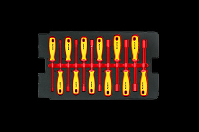 12件套筒螺丝刀工具托组套