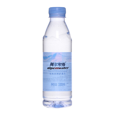 阿尔卑斯alpenwater饮用天然矿泉水330ml*24瓶整箱