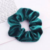 Qi Ji Amazon Fashion Hair 46 Color Velvet Golden Velvet Large -intestine Ring Head Flower Manufacturer