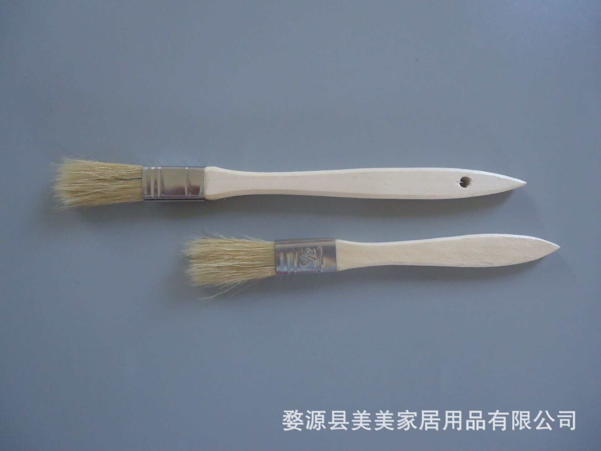 厂家供应优惠杨木扁毛扫木柄烧烤刷咖啡清洁刷