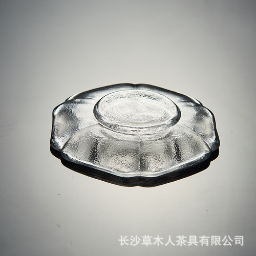Grass and Tree Man Japanese Heat-Resistant Glass Cup Mat Creative Cup Holder Insulation Pad Handmade Gold-Edged Cup Mat Tea Tray Mat