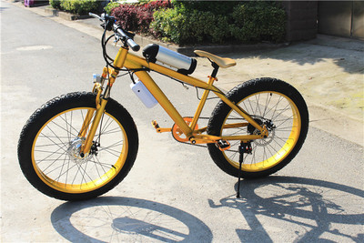 26 inch 4.0 Super wide tyre Mountain Electric Bicycle Cross-country snowmobile Lithium Battery 21 Speed ​​dual disc brakes