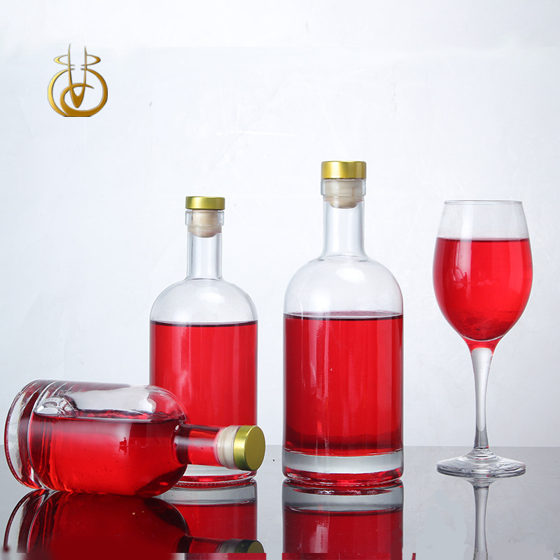 伏特加酒瓶加厚750ml晶白料 酒厂用 量大从优