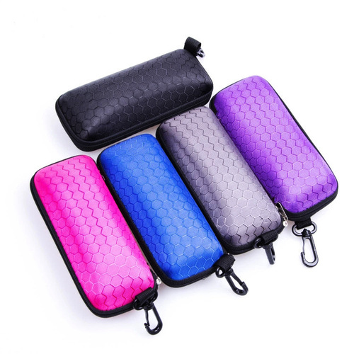 New anti-stress honeycomb zipper glasses case sunglasses case wholesale eva zipper bag black sunglasses sunglasses case