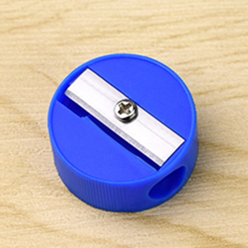 TAIHAO redondo sacapuntas lápiz de cejas lápiz de labios Sacapuntas de cuchillo redondo Sacapuntas de lápiz de plástico al por mayor