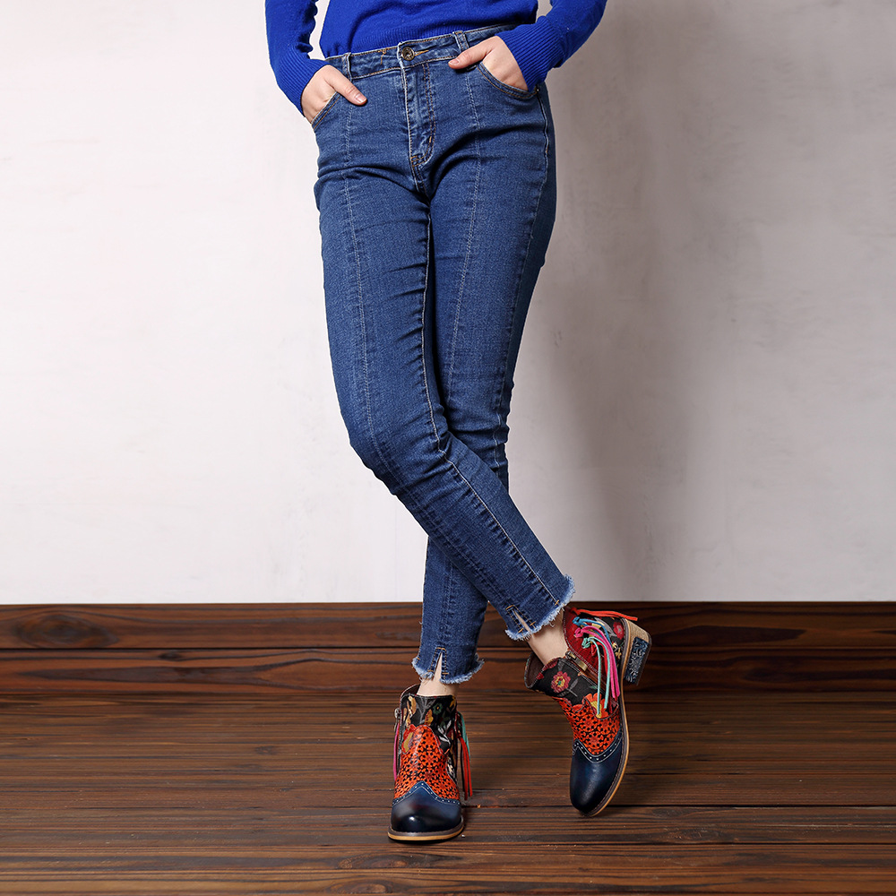 Bottes femme en En cuir - Ref 3354740 Image 11