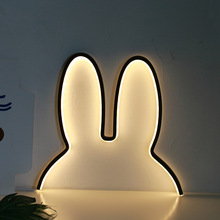 ins亚马逊北欧风儿童装饰创意led灯兔子创意小夜灯插电