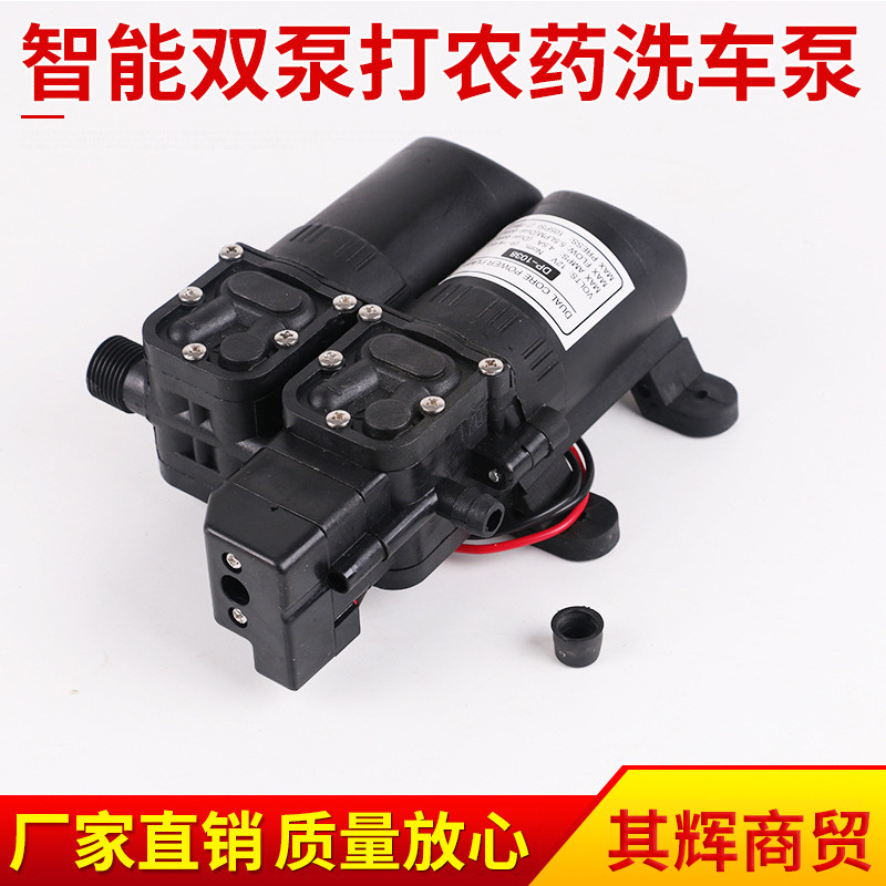 12V Water pump high pressure Self priming pump intelligence Pesticide Car wash pump Overpressure shutdown