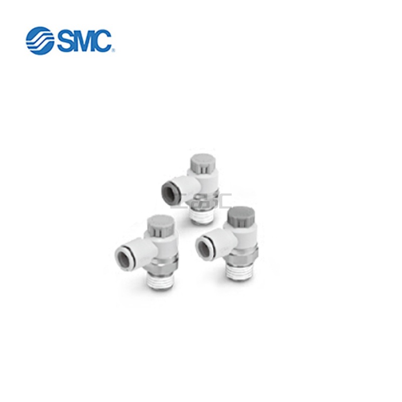 SMC 难燃弯头型速度控制阀；AS4201F-04-10S