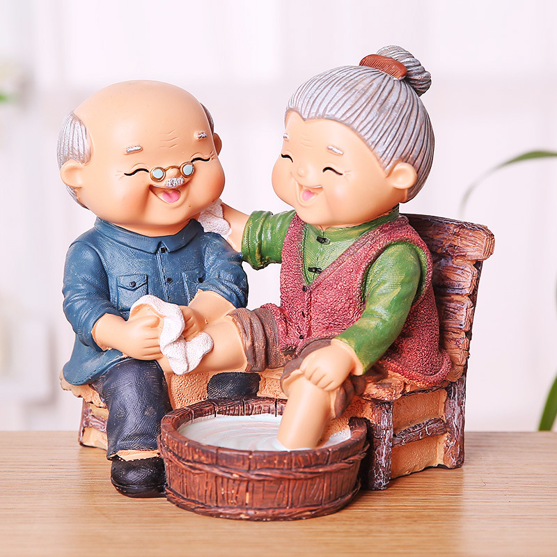 Old Man and Old Lady Keep Together Home Decoration Small Night Lamp Piggy Bank Wedding Anniversary Gift Lover 520 Gift