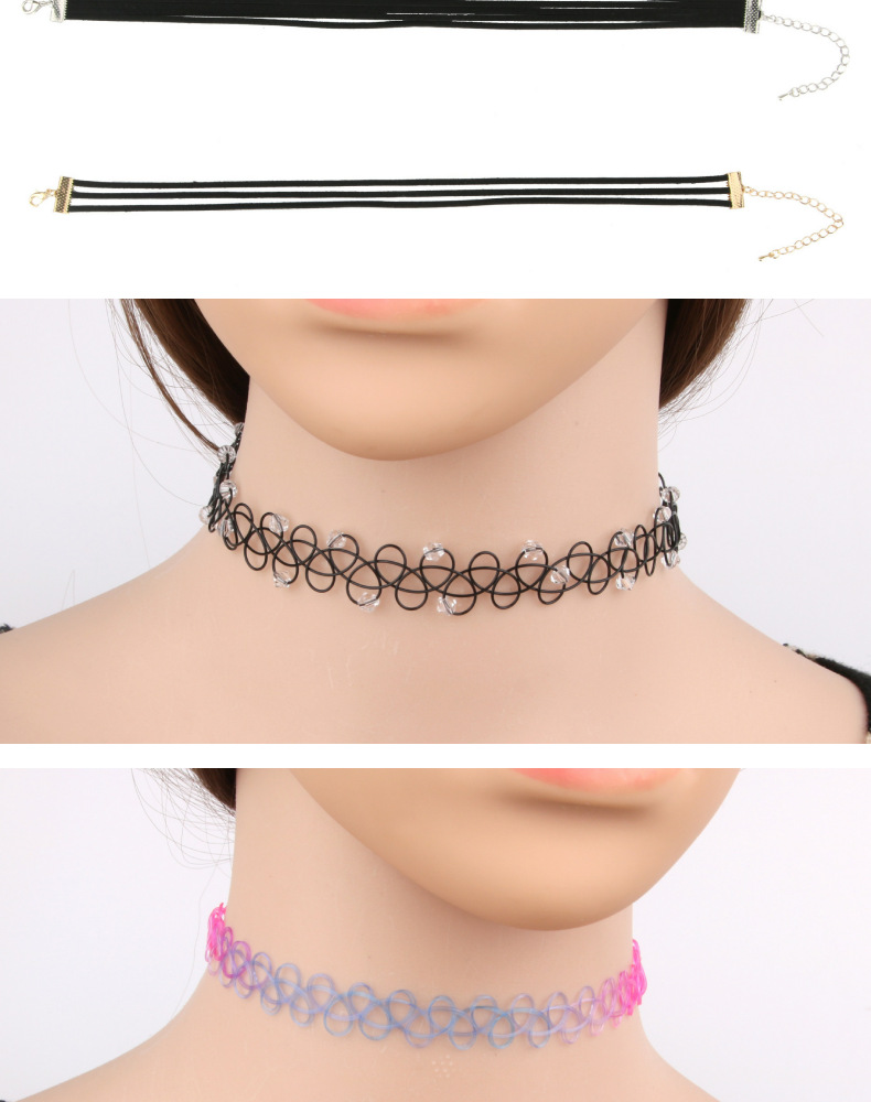 Fashion Flowers Alloy Cloth No Inlaid Choker display picture 6