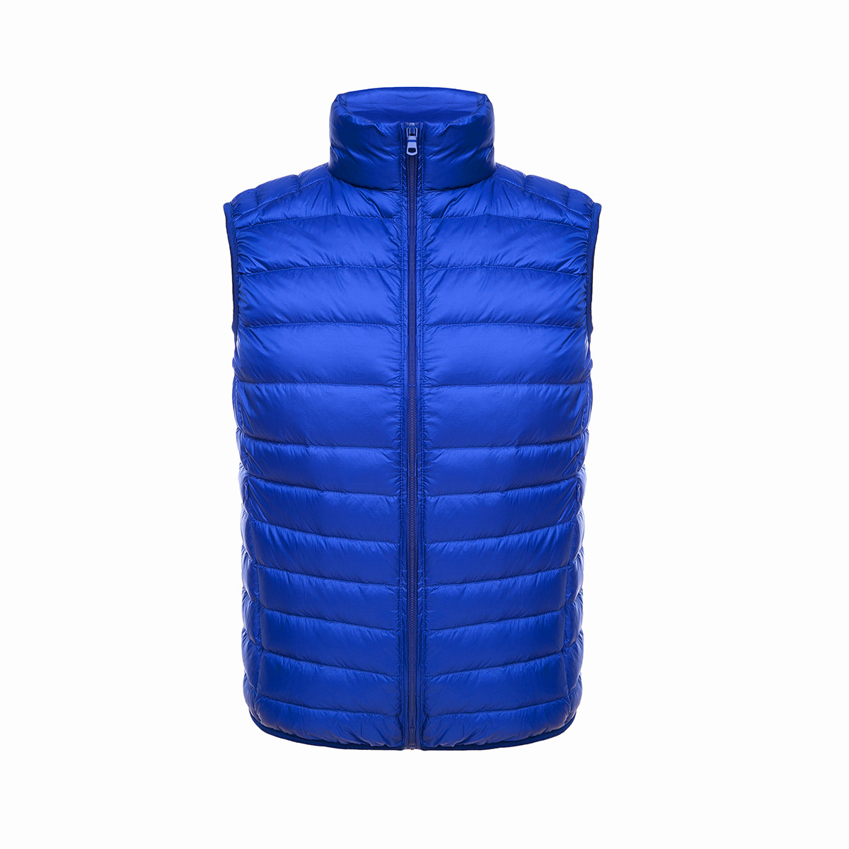 Lightweight Down Vest Men's Short Stand Collar Down Jacket for Winter