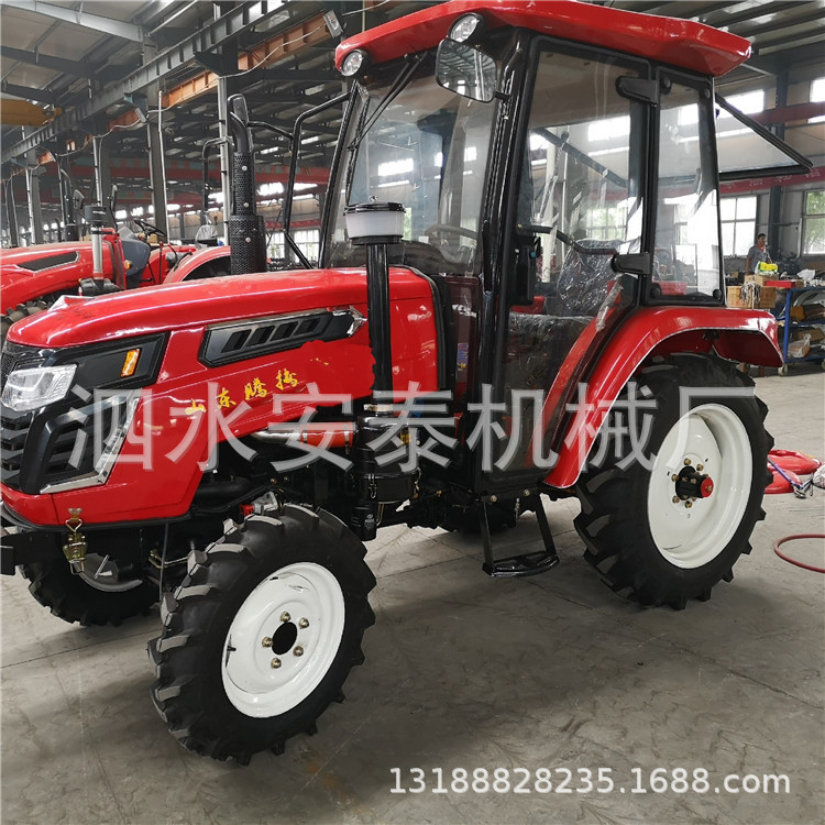 爬坡性能稳定多缸拖拉机 农用中型旋耕松土机 东方红动力拖拉机