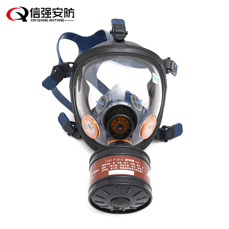 思创ST-S100X-2橡胶球面防毒面具 透明单罐全面具 口罩