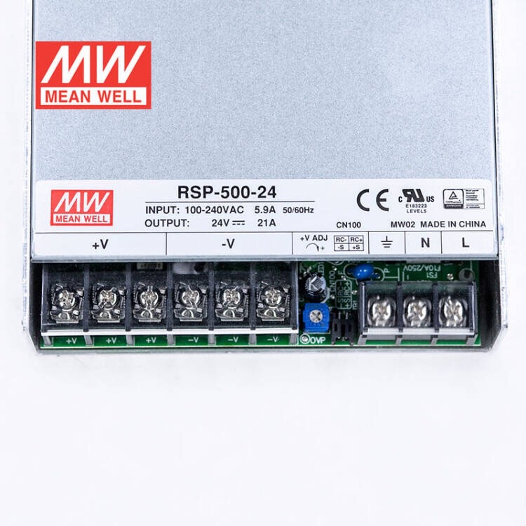 台湾明纬开关电源RSP-500-24 500W 24V21A