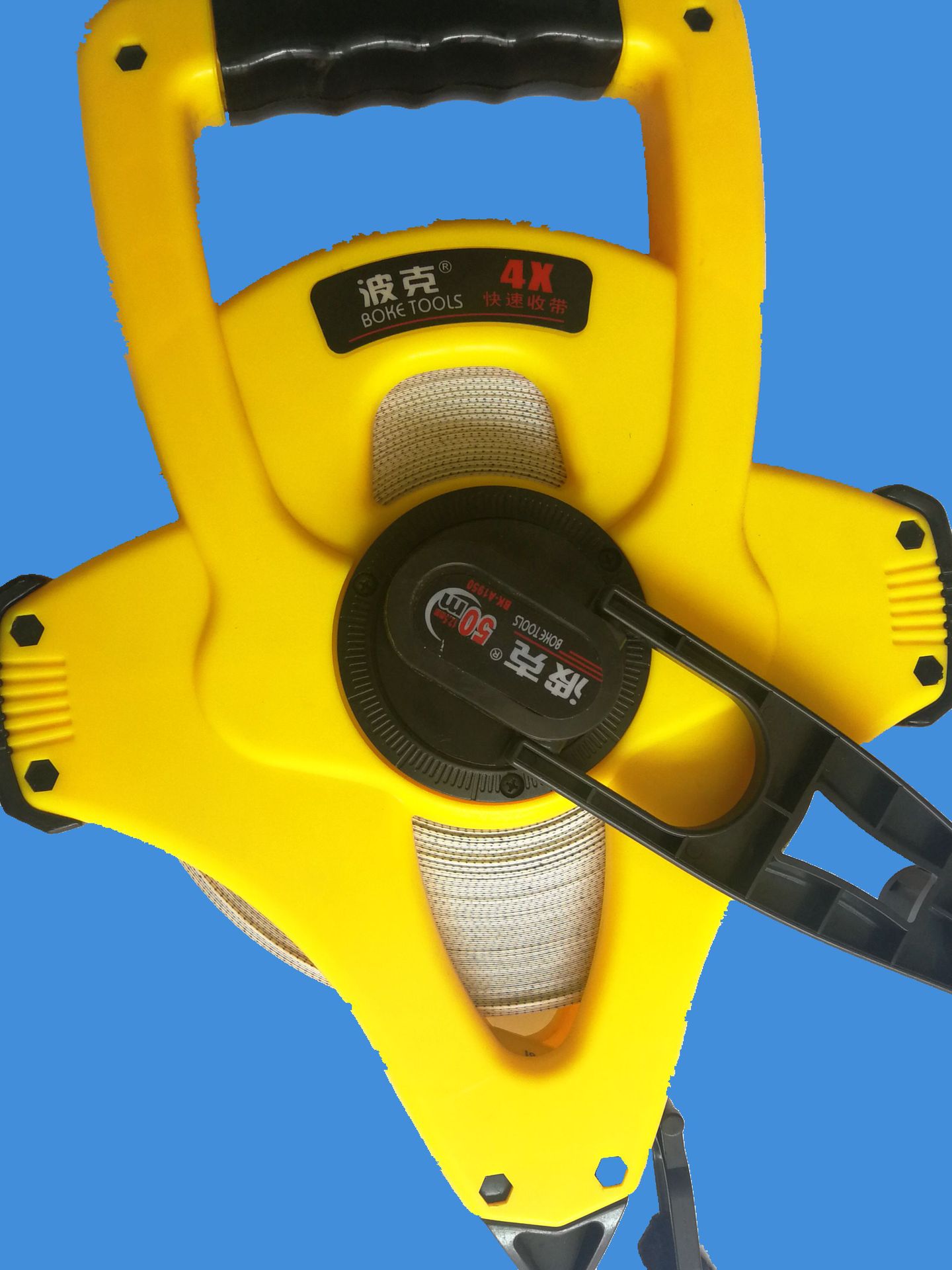 厂家货源钢卷尺手提玻璃纤维尺带 不伸缩可贴牌 纤维尺批发