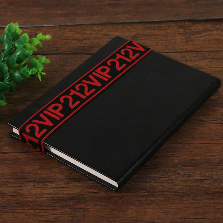 商务办公学习仿皮PU皮质笔记本 定制贴芯宽松紧带记事本 高档空白