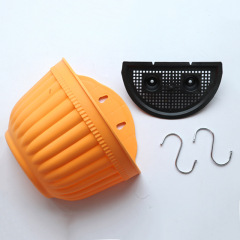 Resin plastic water-storable wall-mounted flowerpots, wall-mounted colorful flowerpots, gardening flowerpots, bright colors, free hooks