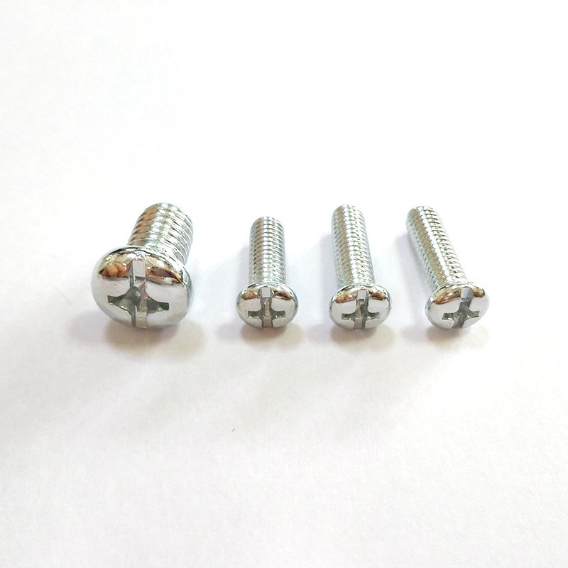 厂家直销 盘头机丝螺丝  国标十一字机牙螺丝  十一字槽螺钉