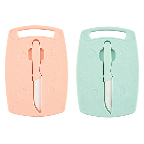 Manufacturer wholesale cutting board ceramic knife set portable fruit knife two-piece set kitchen knife new knife set